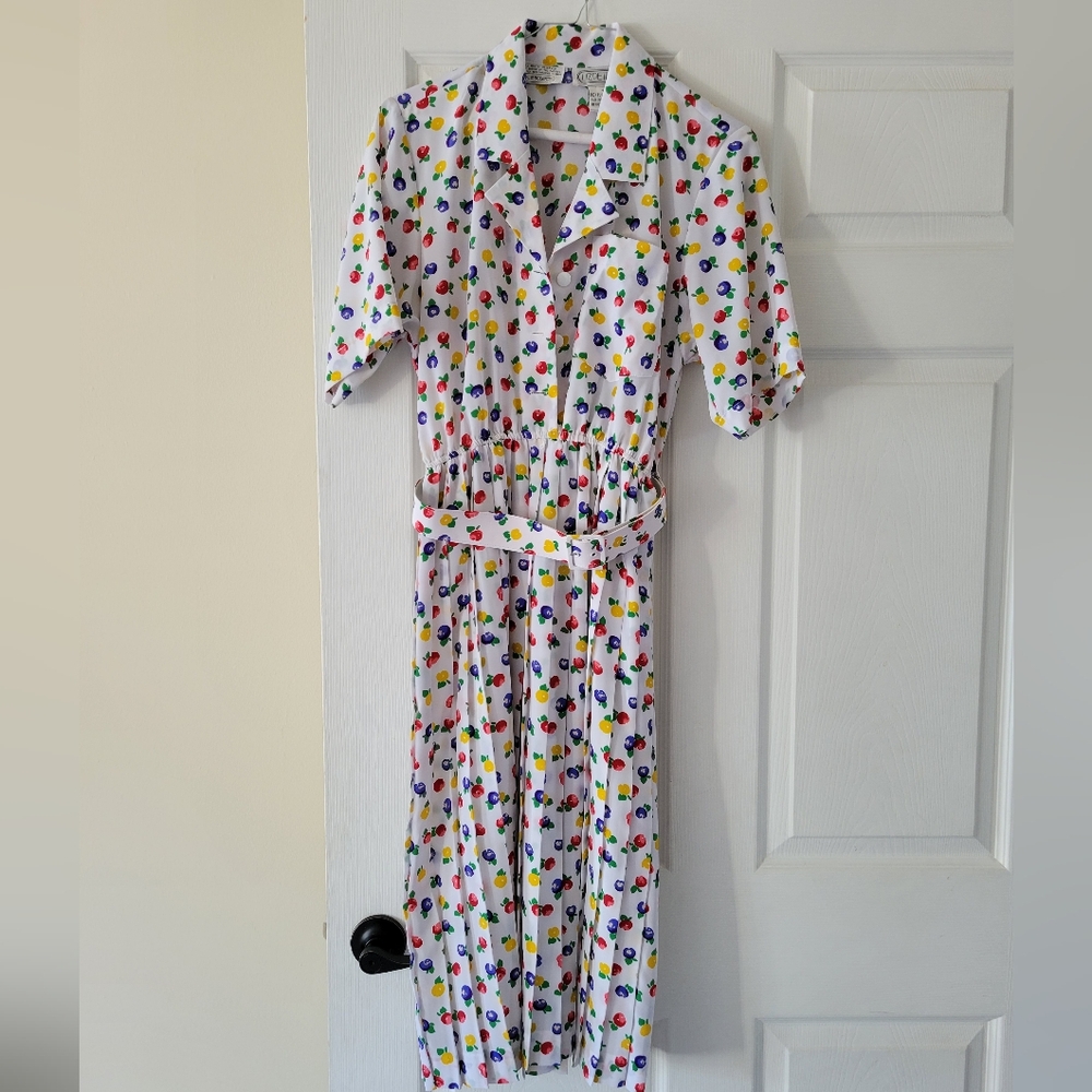 Vintage Liz Roberts Fruit Dress